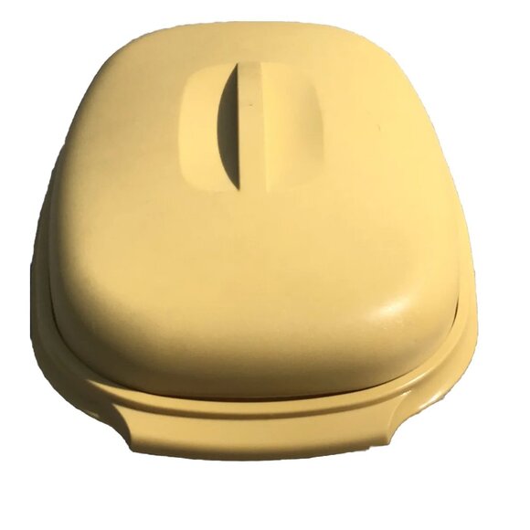 Vtg Tupperware Harvest Gold 3 Piece Vegetable Rice Steamer Strainer Cooker MCM - Picture 1 of 13